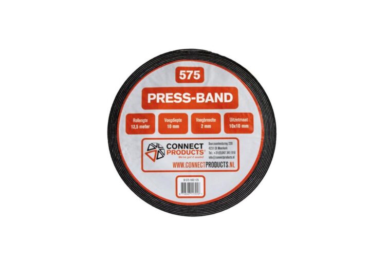 Compressband 10x10mm rol 12,5 meter