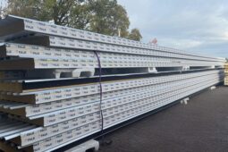 Restpartij sandwich dakpanelen 132mm zilvergrijs