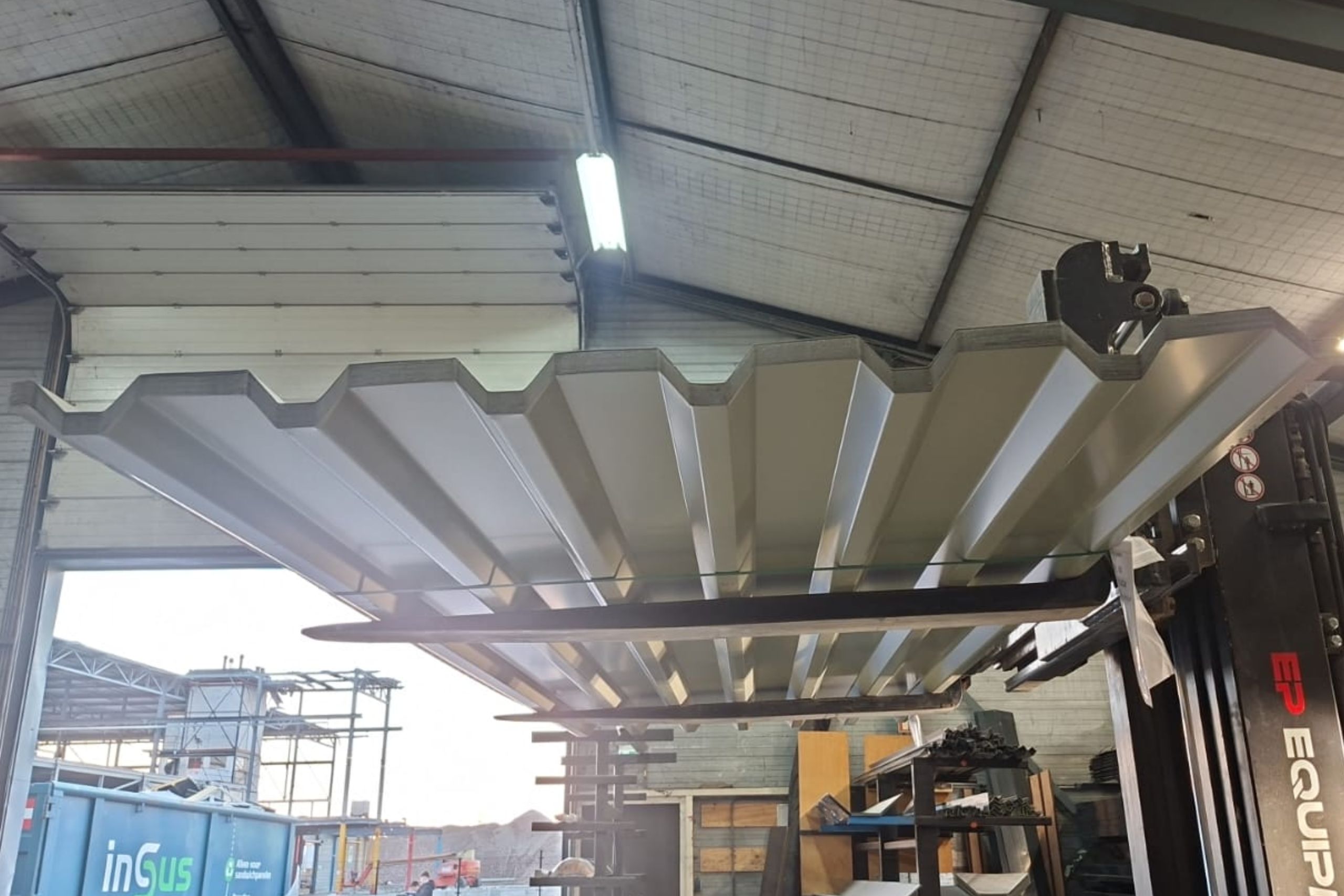Pakket D83: Damwandplaten dak | Wit | Lengte 3000mm | € 5,95 per m2