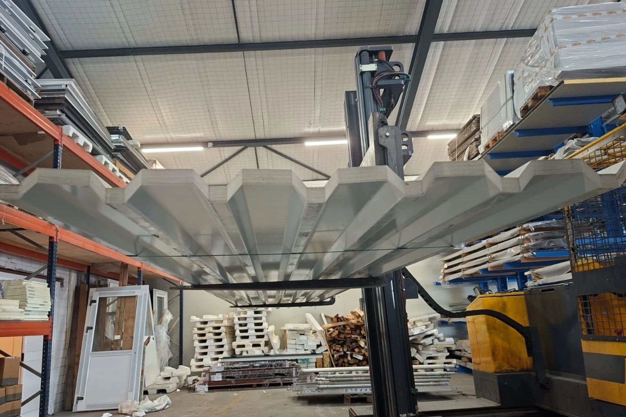 Pakket D93: Damwandplaten dak | Wit | Lengte 7000mm | € 5,95 per m2